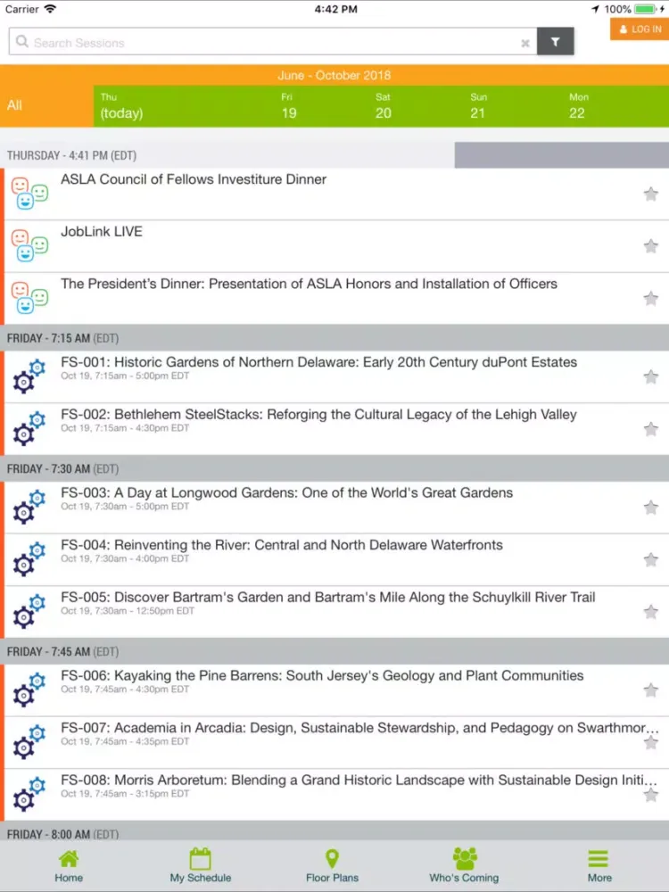 صور ASLA Annual Meeting and EXPO iPad 