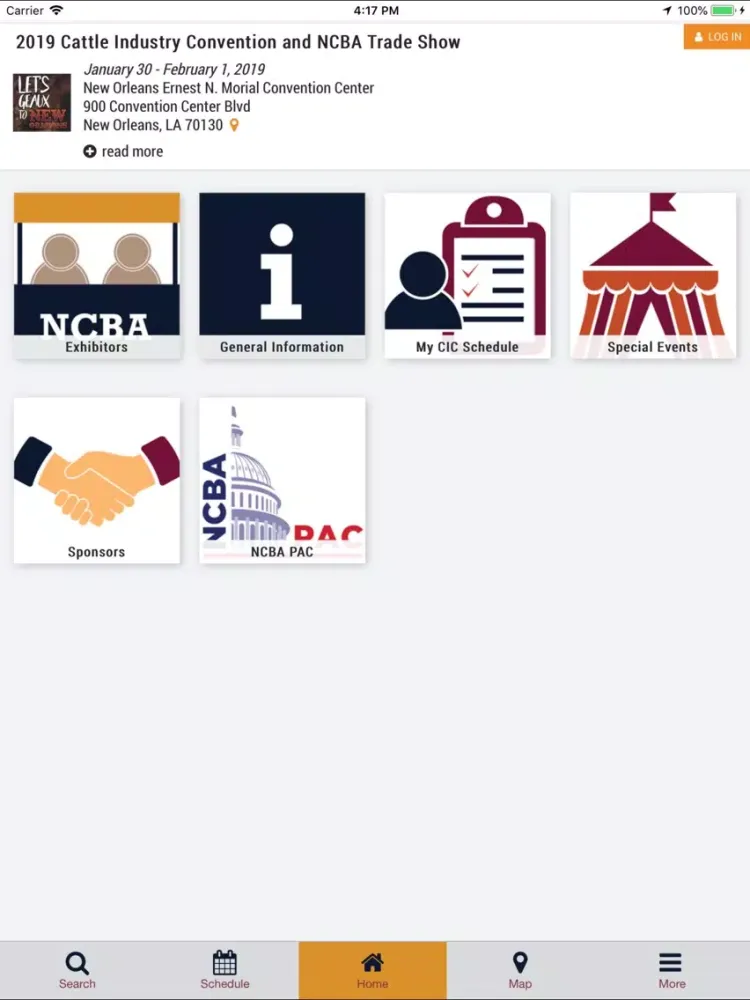CIC & NCBA Trade Show iPad Screenshots