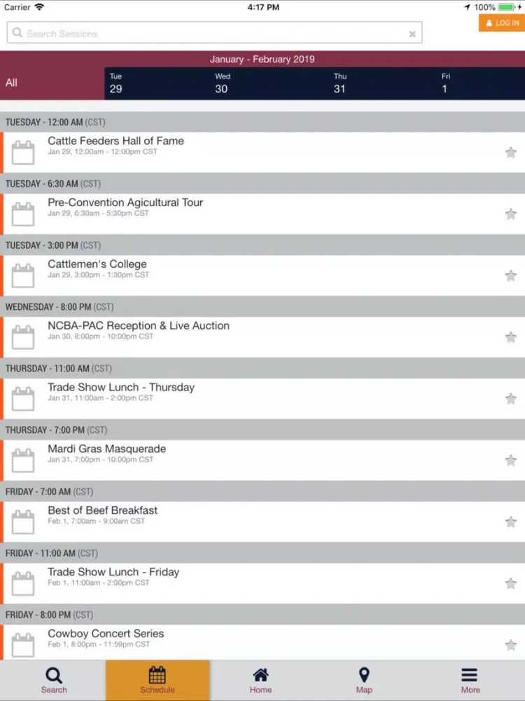 CIC & NCBA Trade Show iPad Screenshots