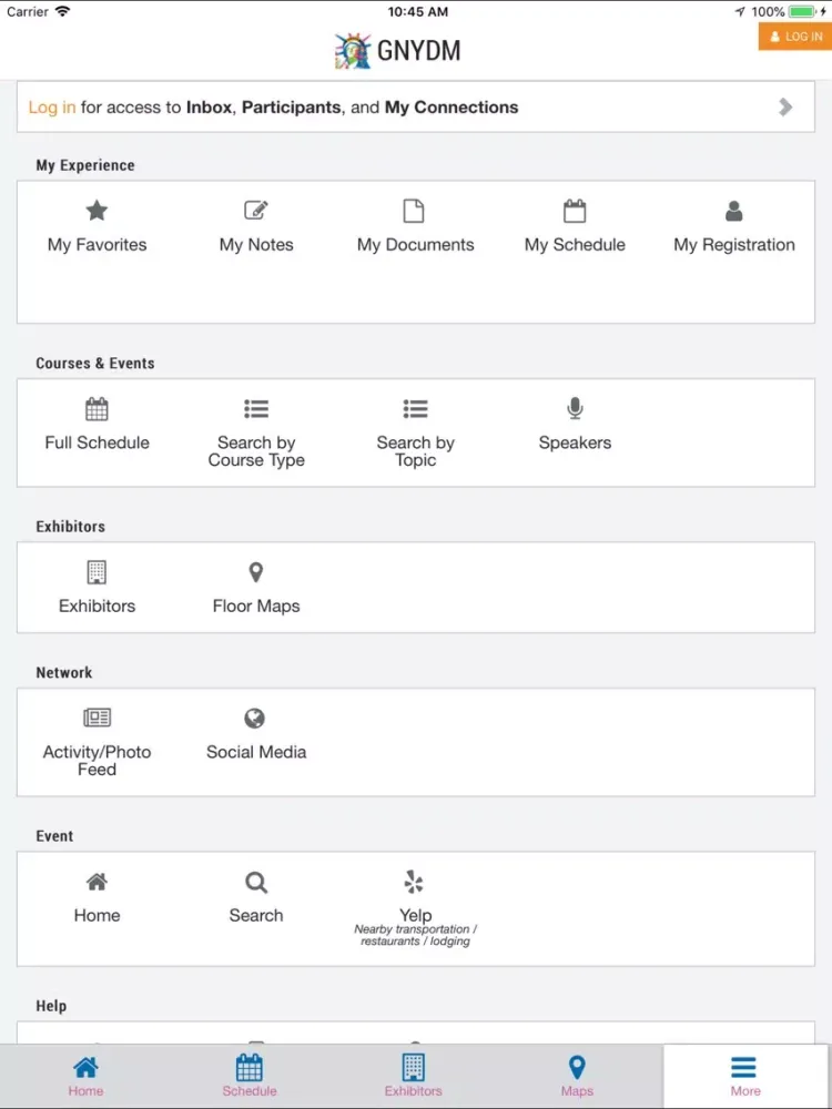 Greater NY Dental Meeting iPad  Screenshots