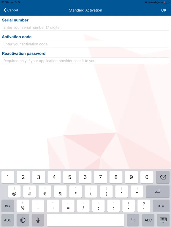 Tangkapan skrin AM One Authenticator iPad 