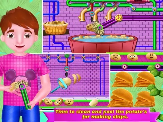 ภาพหน้าจอของ Potato Chips Factory Simulator Games iPad 