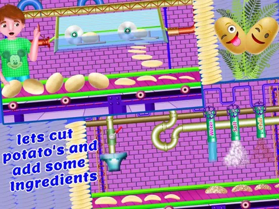 Potato Chips Factory Simulator Games iPad  Screenshots
