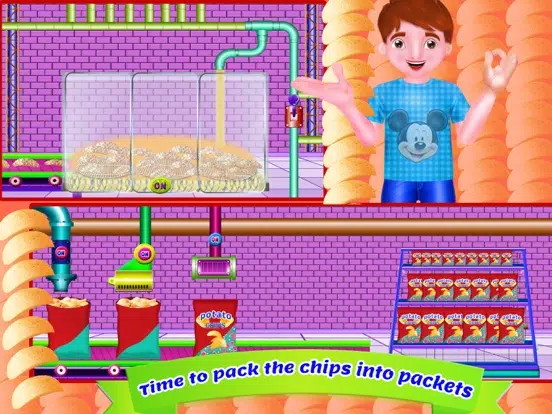 Potato Chips Factory Simulator Games iPad  Screenshots