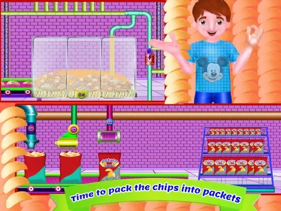 ภาพหน้าจอของ Potato Chips Factory Simulator Games iPad 