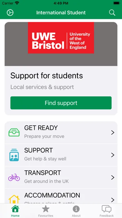 Скриншоты International Student App (UK)