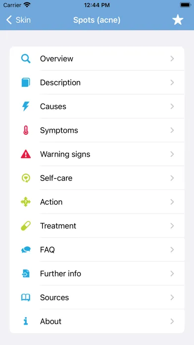 Скриншоты Student Health App