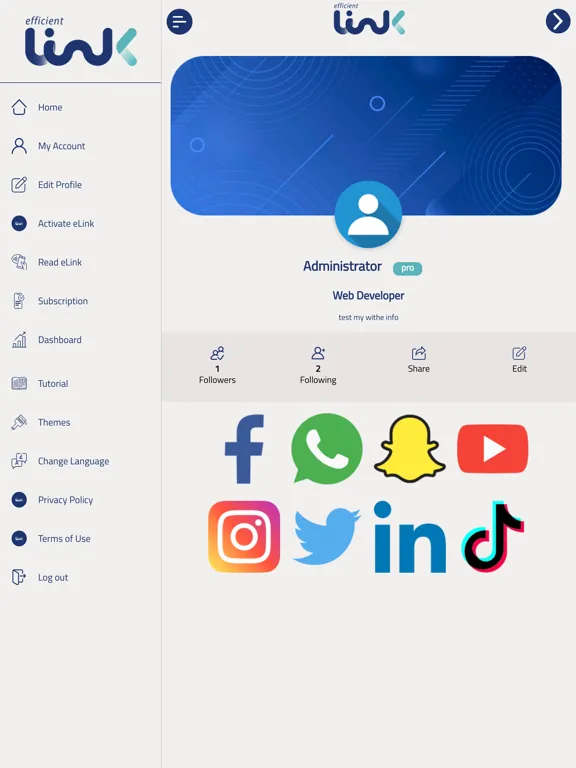 efficient Link iPad  Screenshots