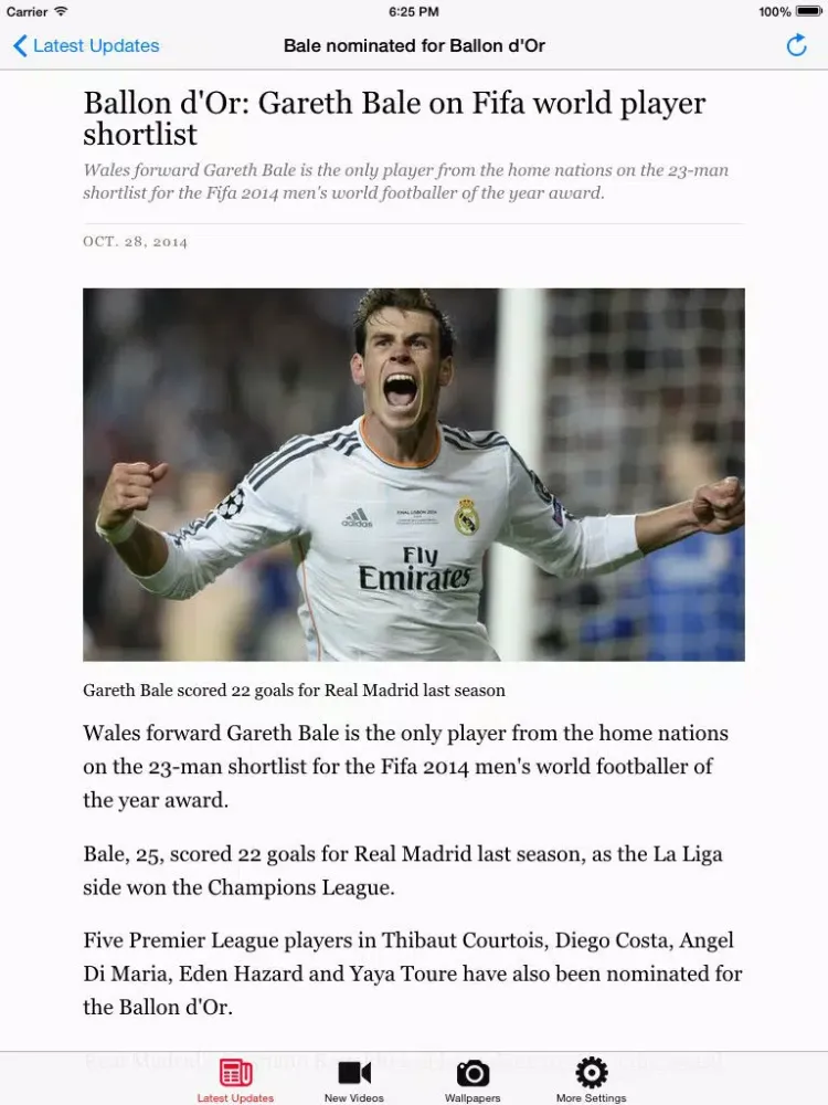 Скриншоты All About Sports iPad 