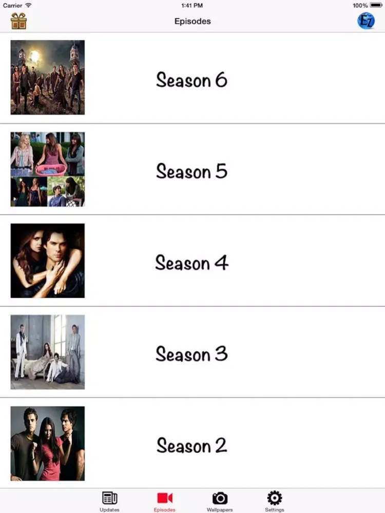Capturas de pantalla de GreatApp for The Vampire Diaries: News,Video,Photo iPad 