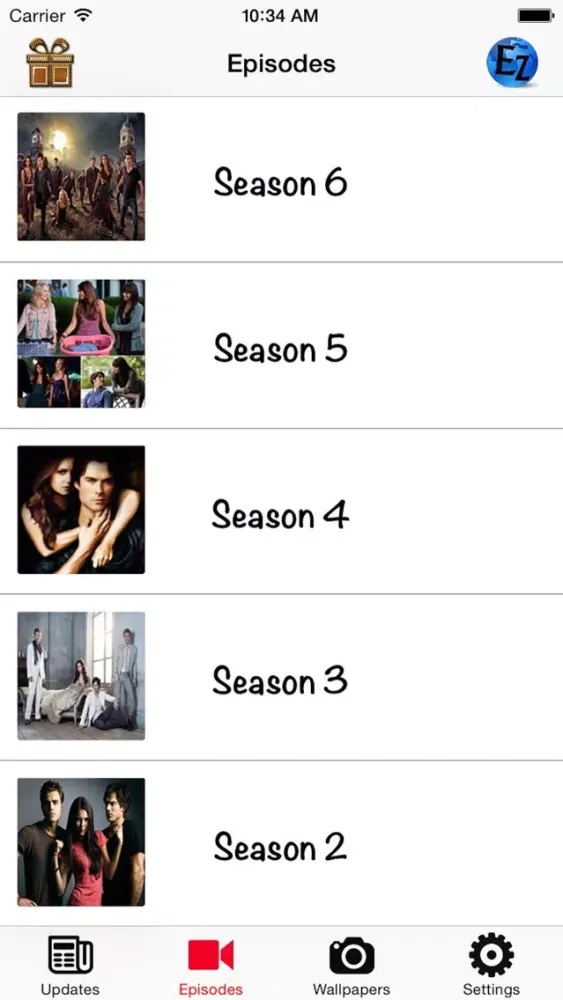 Capturas de pantalla de GreatApp for The Vampire Diaries: News,Video,Photo