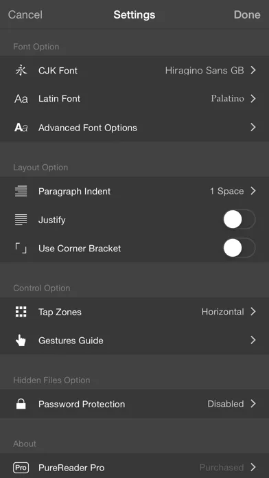 PureReader - a TXT/EPUB Reader Screenshots