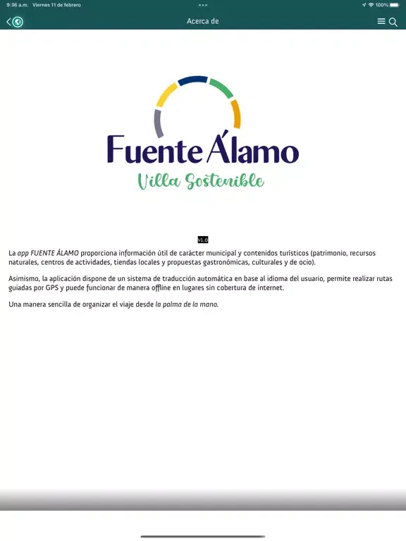 Descubre Fuente Álamo iPad  スクリーンショット