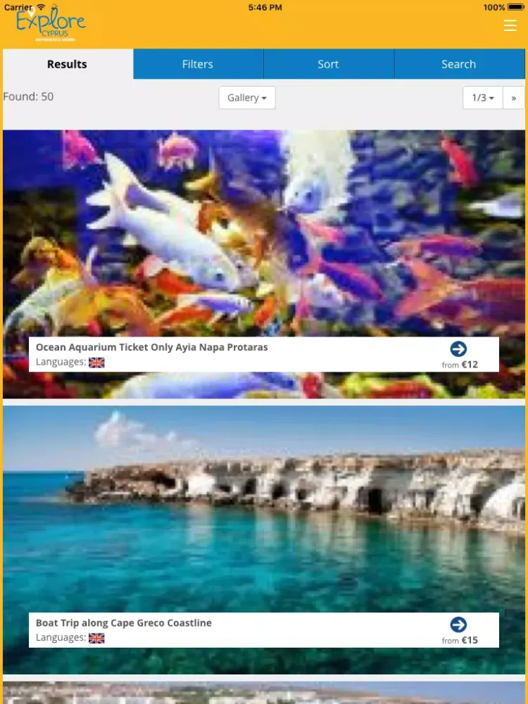 ExploreCyprus iPad  Screenshots