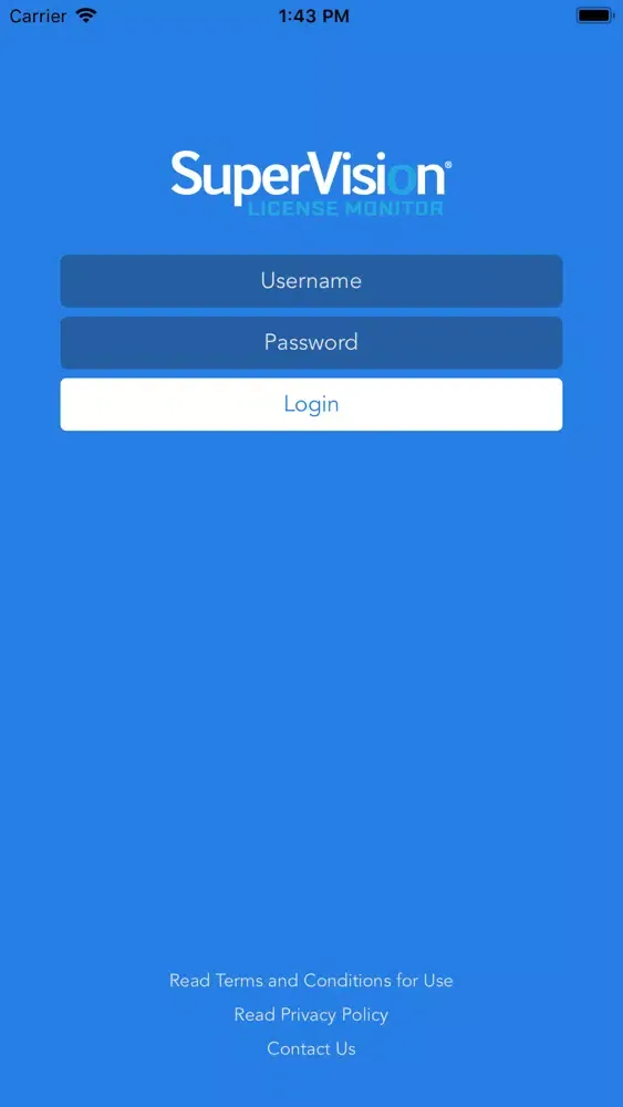 SuperVision Mobile Screenshots