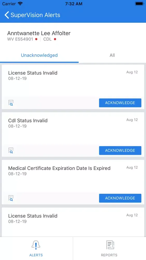 SuperVision Mobile Screenshots