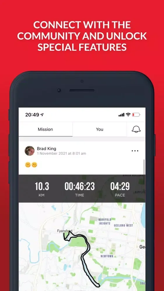 Capturas de tela do Virtual Melbourne Marathon