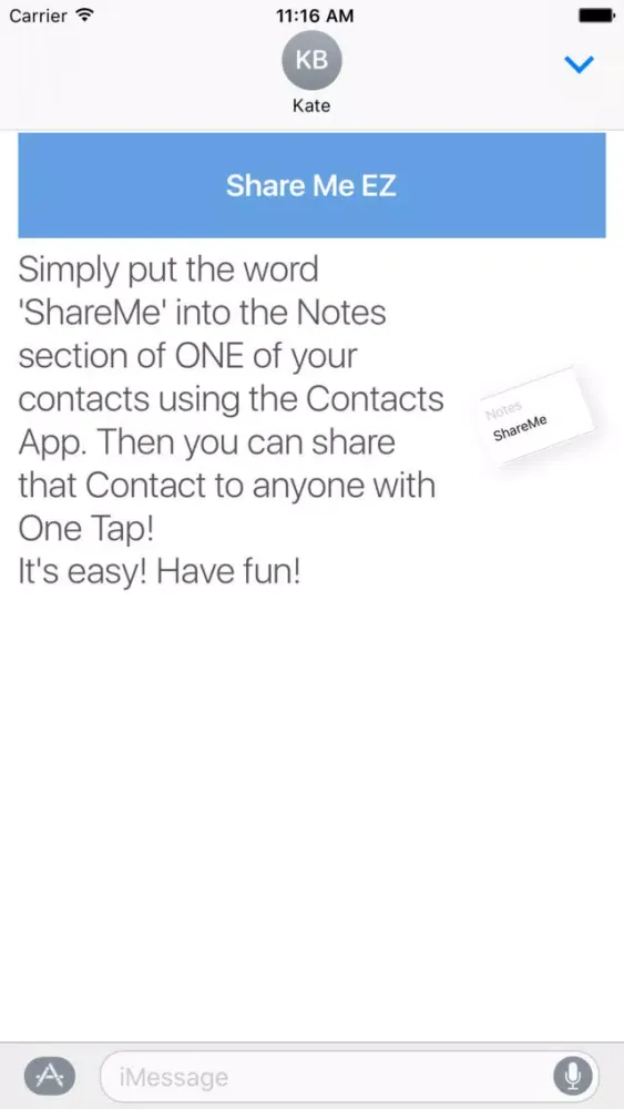 Ảnh chụp màn hình của Share Me EZ