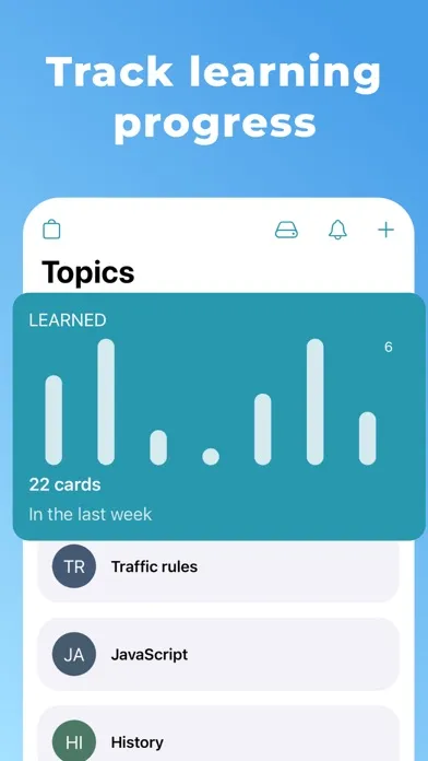 Ảnh chụp màn hình của Cramly - create flashcards!