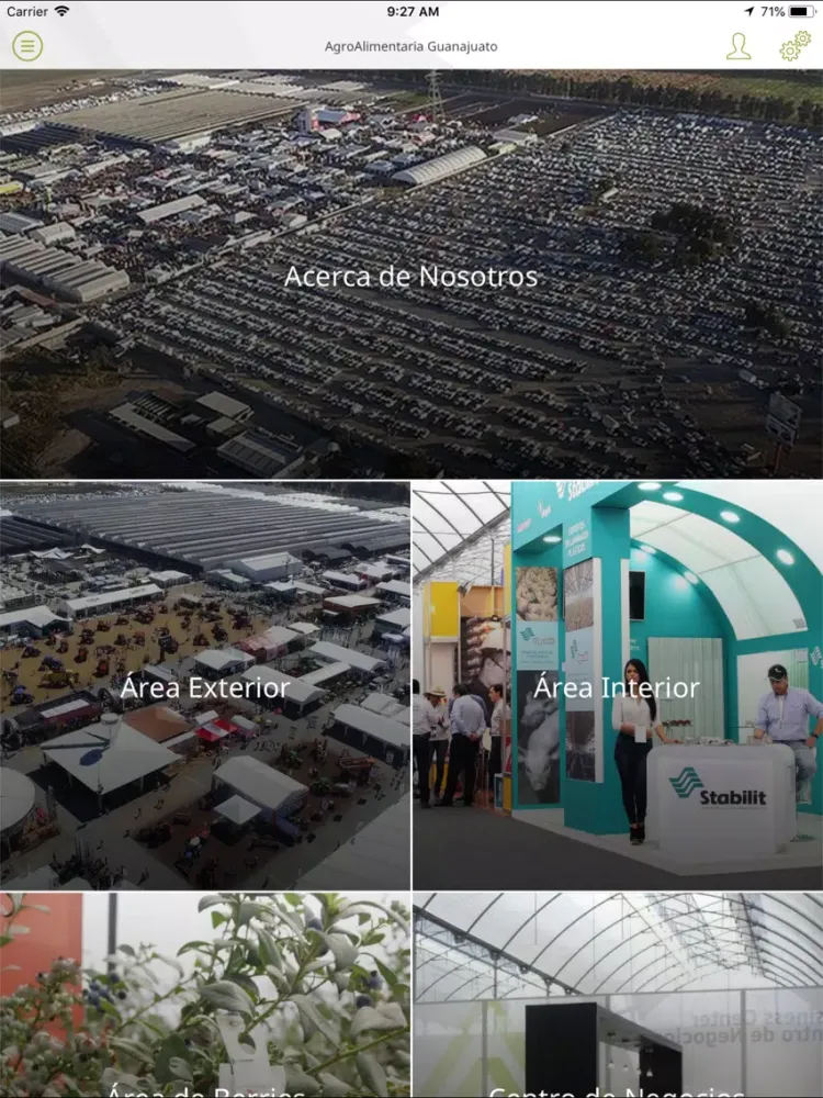 Capturas de tela do Expo Agro Gto iPad 