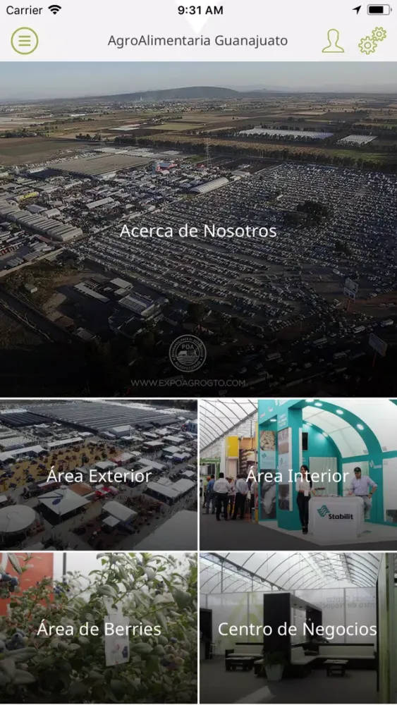 Capturas de tela do Expo Agro Gto