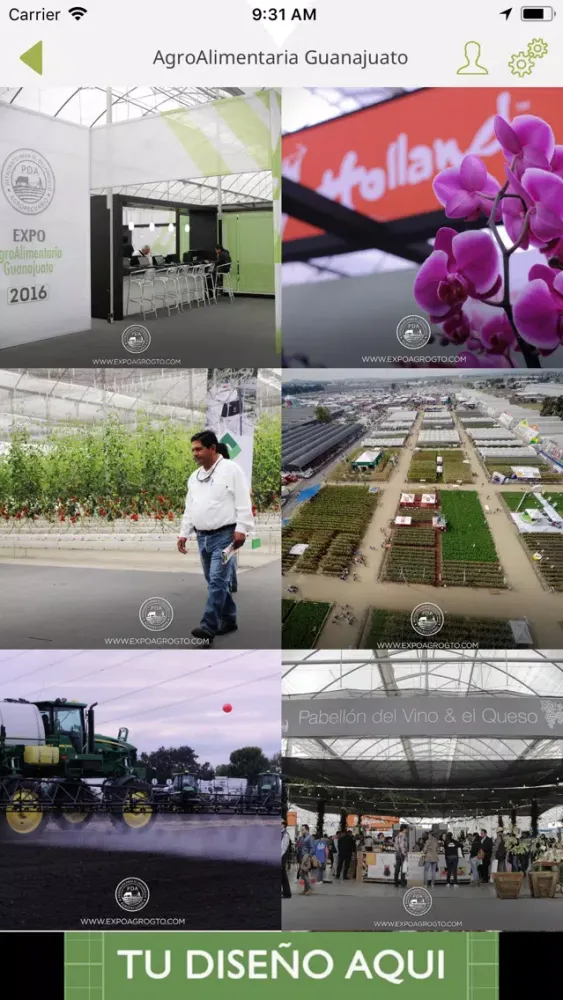 Capturas de tela do Expo Agro Gto