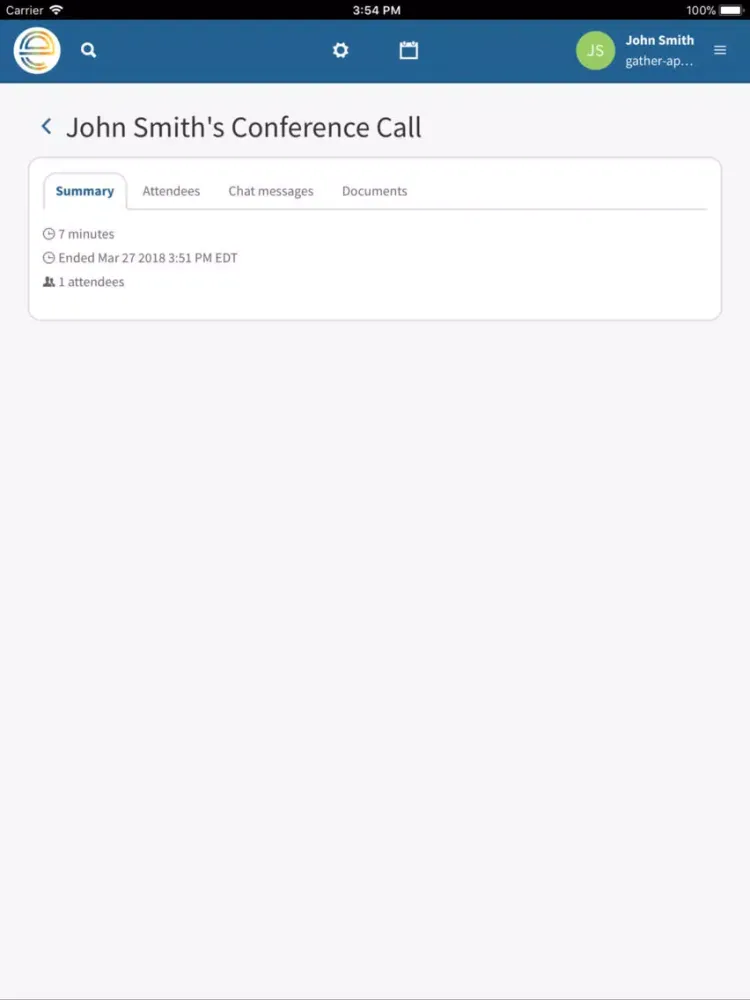 Gather-e iPad  স্ক্রিনশট