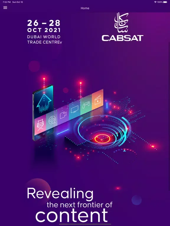 Capturas de pantalla de CABSAT iPad 