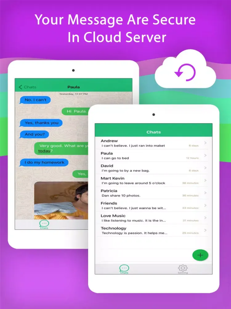 Chat Safe: Backup for Messages iPad  Screenshots