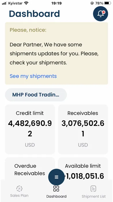 Captures d'écran de MHP Customer Portal