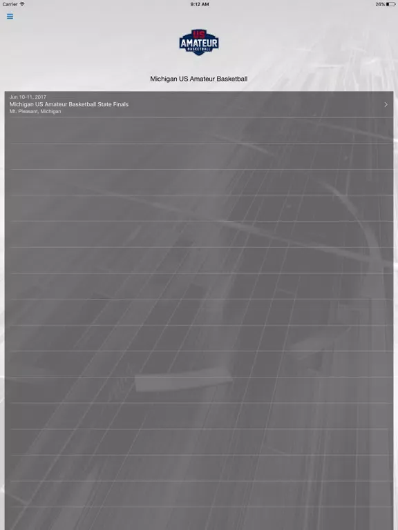 Michigan USSSA Basketball iPad  Screenshots