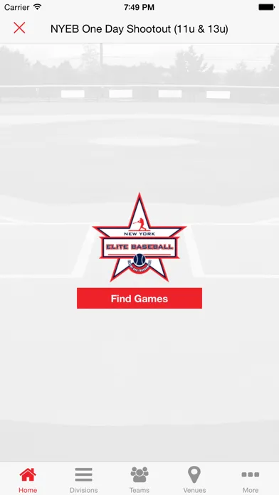 Zrzuty ekranu New York Elite Baseball