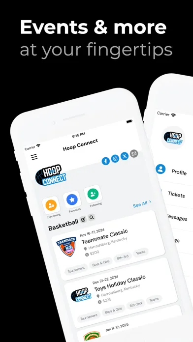 Capturas de pantalla de Hoop Connect