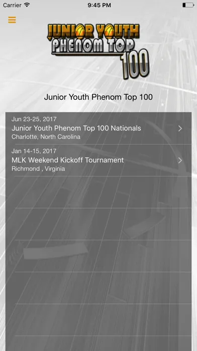 Captures d'écran de Junior Youth Phenom Top 100