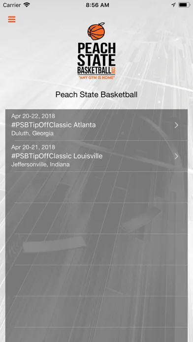 Peach State Basketball Screenshots