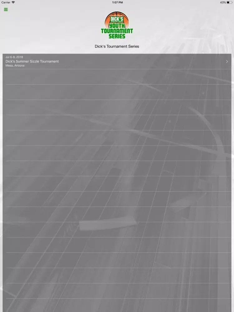 Zrzuty ekranu Dick's Tournament Series iPad 