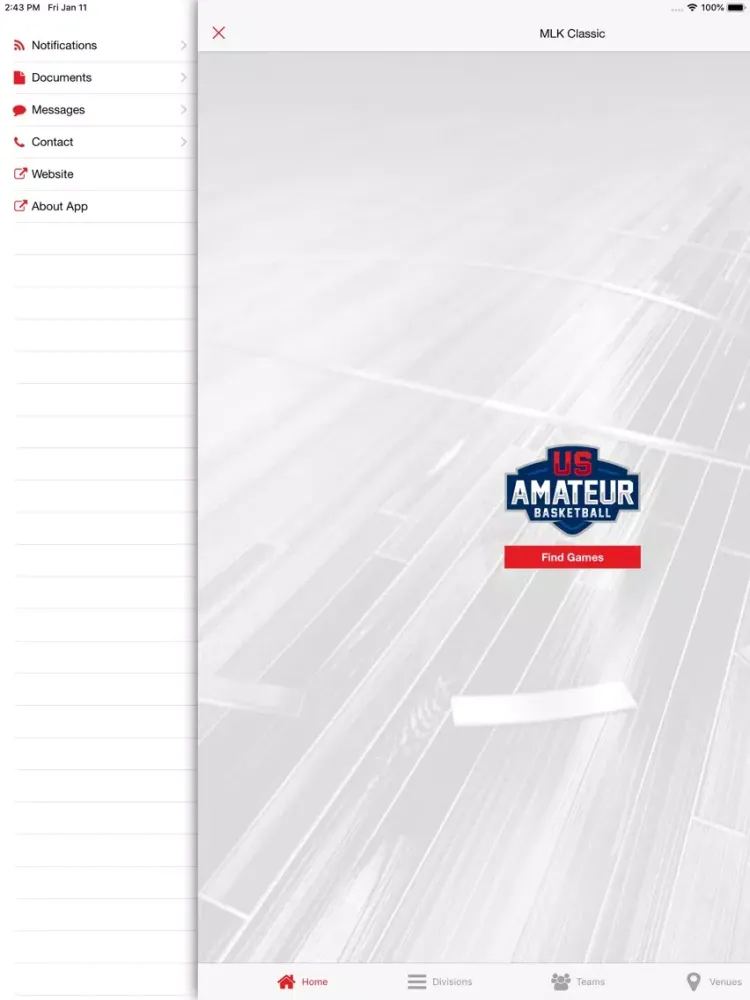 تصاویر MS & LA US Amateur Basketball iPad 