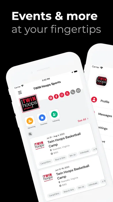Twin Hoops Sports應用截圖