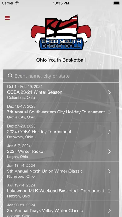 Ohio Youth Basketball Screenshots