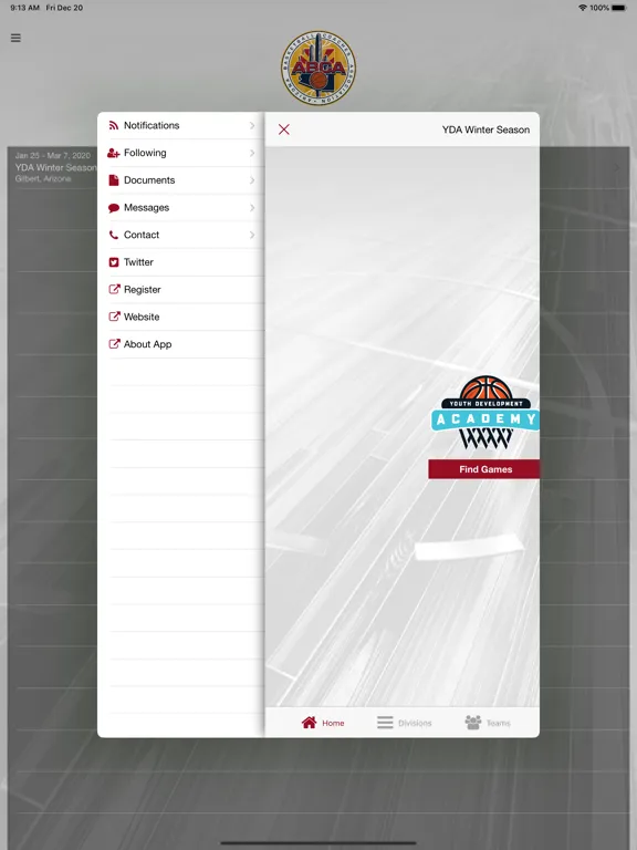 Zrzuty ekranu AZ Basketball Coaches Assoc iPad 