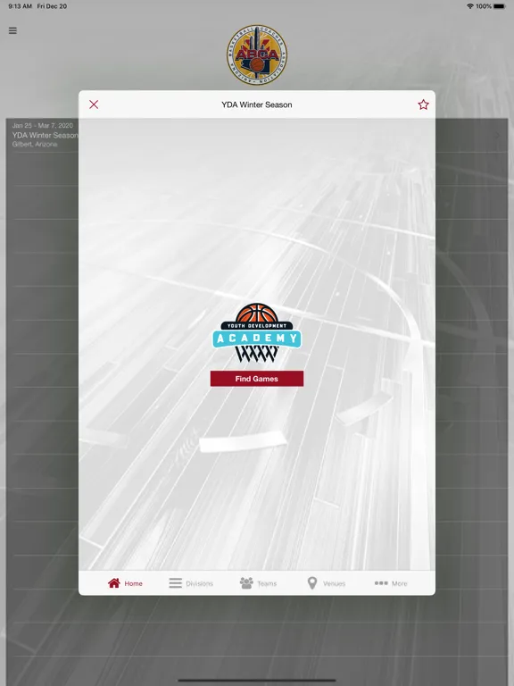 Zrzuty ekranu AZ Basketball Coaches Assoc iPad 