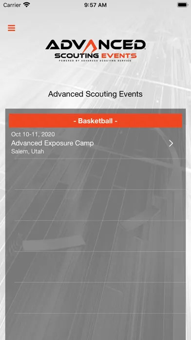 Advanced Scouting Events应用截图