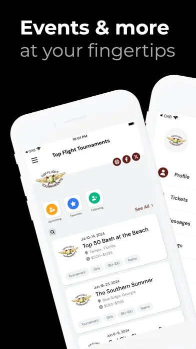 Top Flight Tournaments سکرین شاٹس