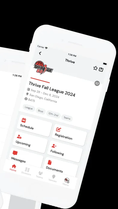 Captures d'écran de Thrive Basketball League