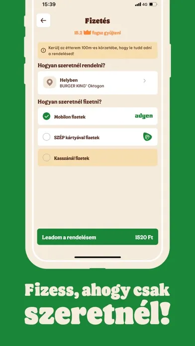 Tangkapan layar BURGER KING® Magyarország