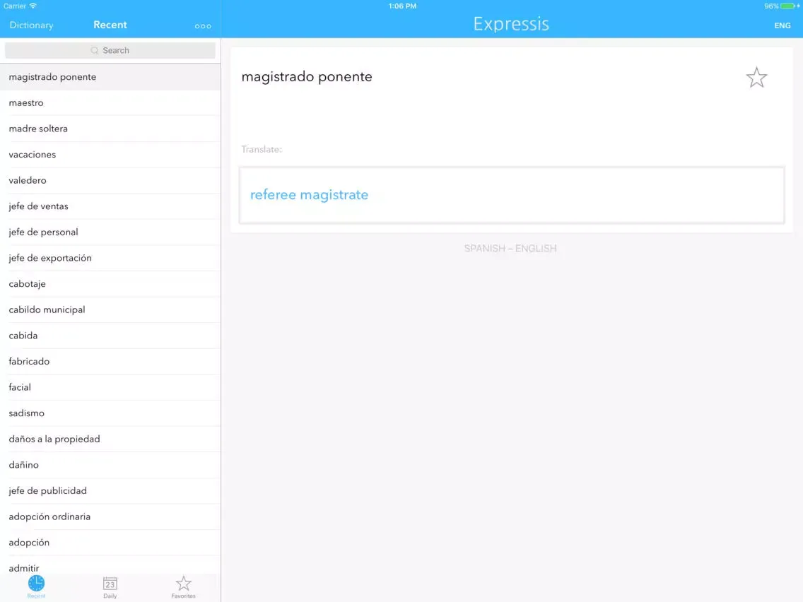 Expressis Business & Law Terms iPad  स्क्रीनशॉट