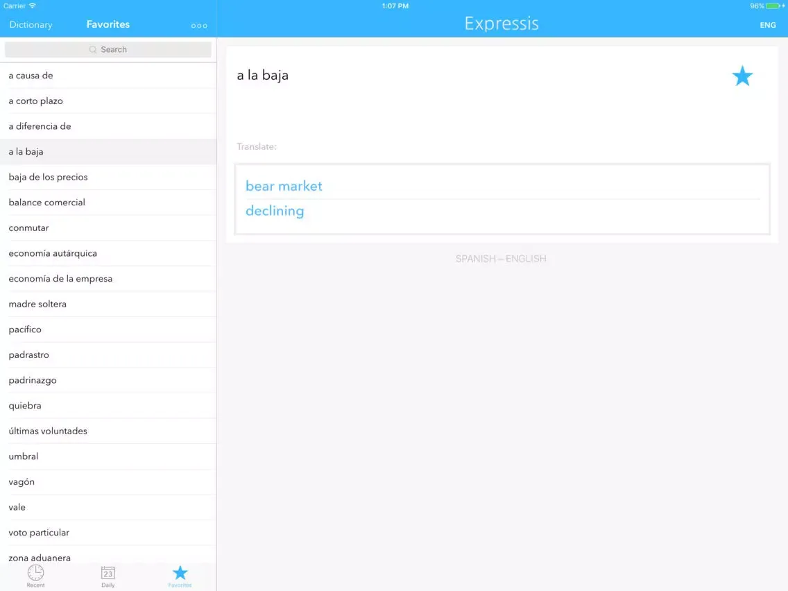 Expressis Business & Law Terms iPad  स्क्रीनशॉट