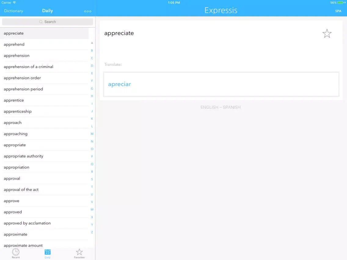 Expressis Business & Law Terms iPad  स्क्रीनशॉट