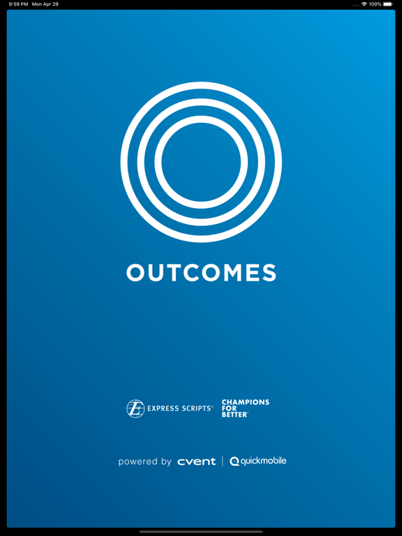 Capturas de pantalla de Outcomes 2019 iPad 