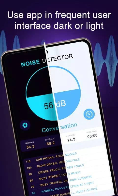 Screenshot di Camera & Audio Noise Detector